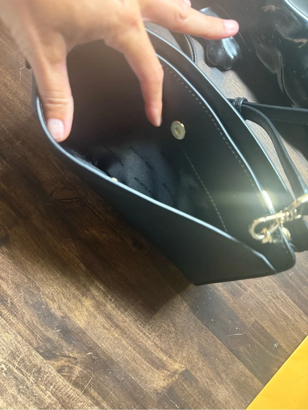 Michael Kors Black Saffiano Leather Crossbody Bag